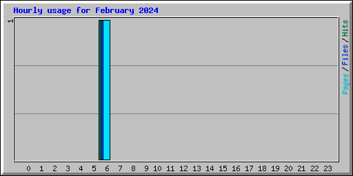 Hourly usage for February 2024